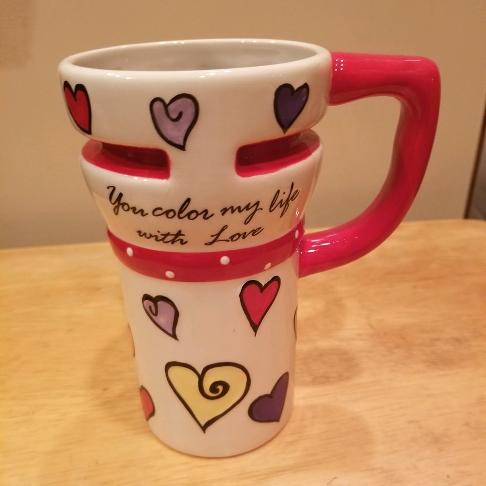 Ganz Valentines tall latte/coffee mug